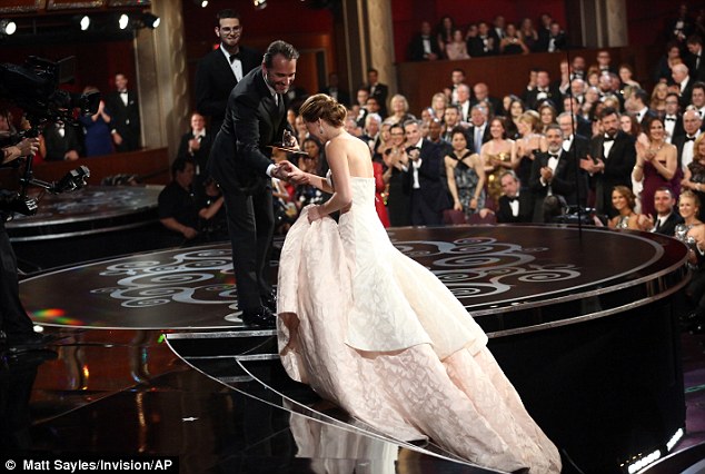 Jennifer Lawrence et Jean Dujardin